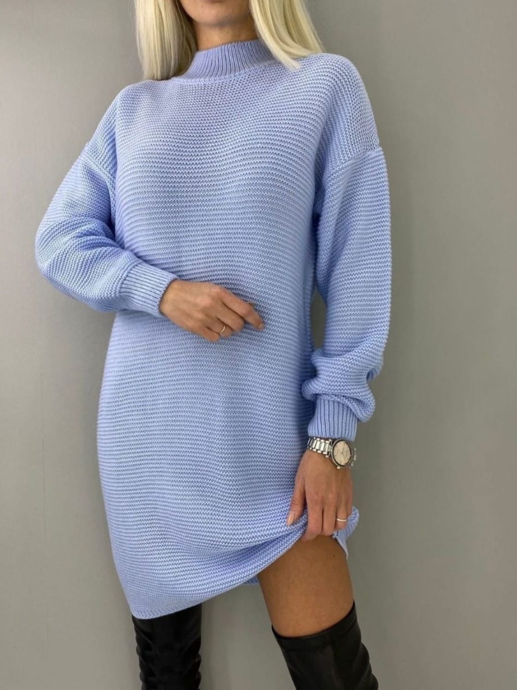 Платье 1307802 (Голубой) - Официальный сайт интернет-магазин Stok-M.RU