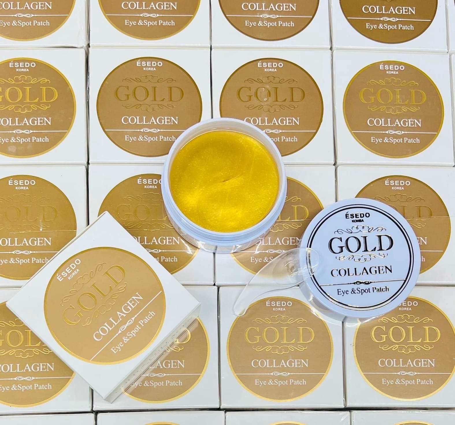 фото ГИДРОГЕЛЕВЫЕ ПАТЧИ ДЛЯ ГЛАЗ С ЭКСТРАКТОМ ЗОЛОТА ESEDO KOREA GOLD COLLAGEN, 60 ШТ 854906 интернет магазин Stok-m.ru