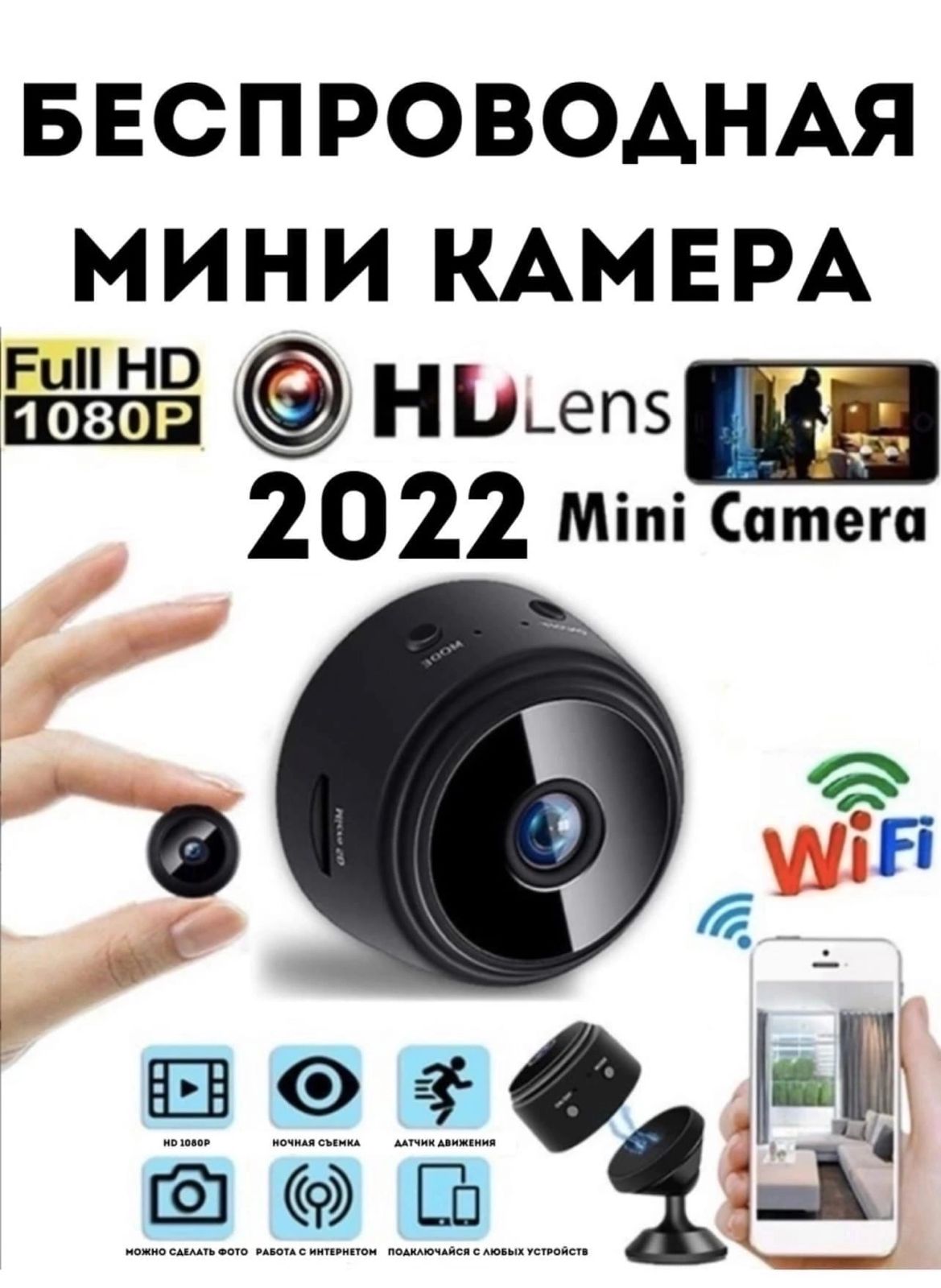 фото камера безопасности WiFi 913084 интернет магазин Stok-m.ru